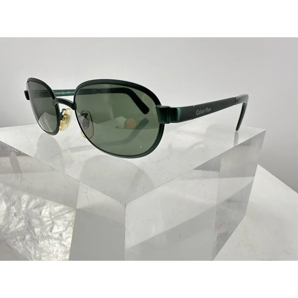 Vintage Calvin Klein 249S Sunglasses 1990s Deadstock 140-50-20 Made In Italy (M)